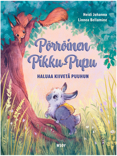 Pörröinen Pikku-Pupu haluaa kiivetä puuhun